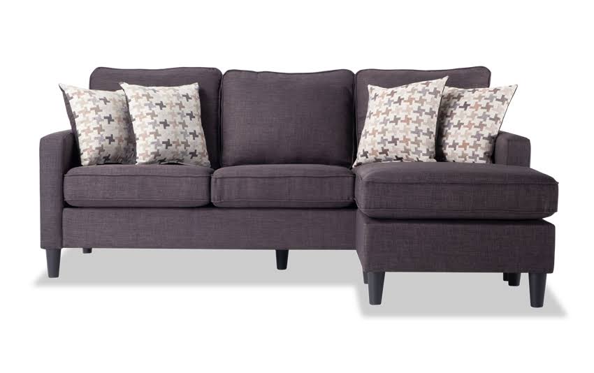 Malibu Chofa in Charcoal | Memory Foam | Transitional Sofas u0026 Couches Polyester by Bob&s Discount Furniture