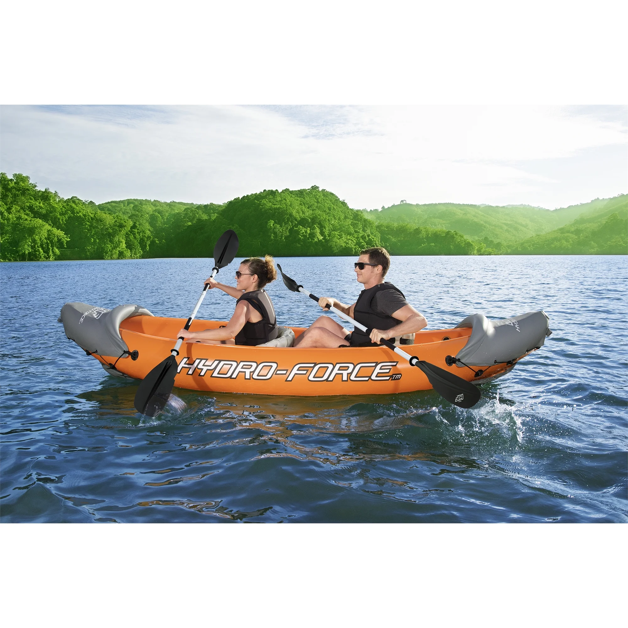 Bestway Hydro Force Lite Rapid X2 Inflatable Outdoor Water Sport Kayak Set - Radiant Selections