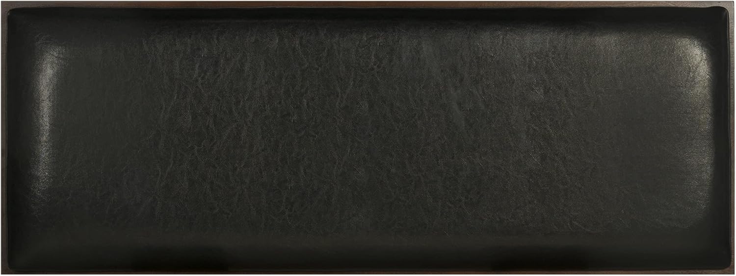 Linon Cape Anne Dark Walnut Bench, Brown, 45W x 17D x 19H