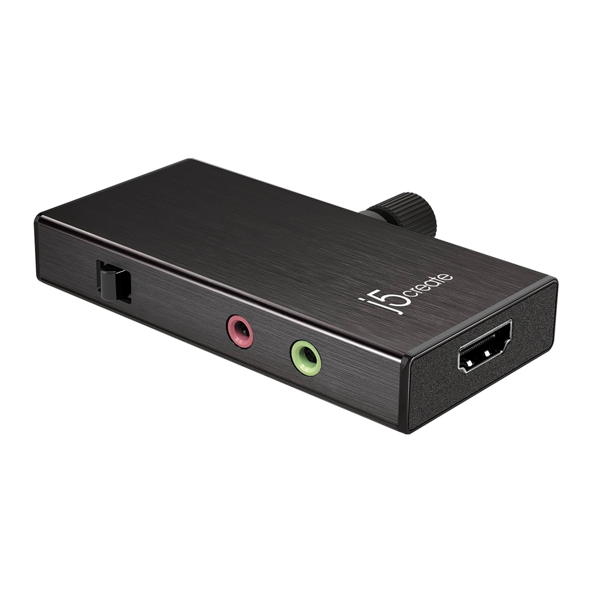 j5create Live Capture UVC HDMI-to-USB Video Capture Card - Black