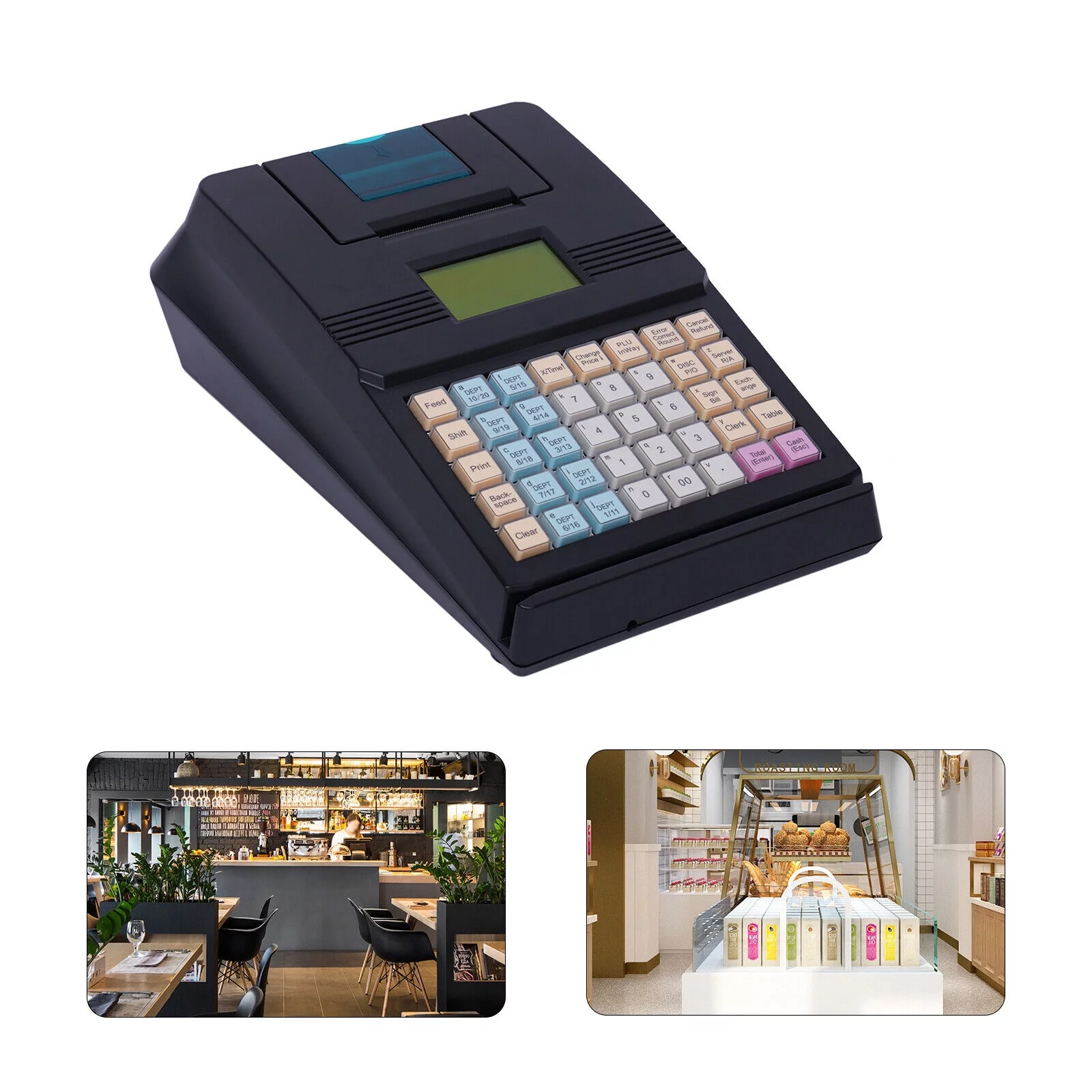 Mkyiongou M-700 Electronic Cash Register POS System LCD Cashier Supermarket Retail