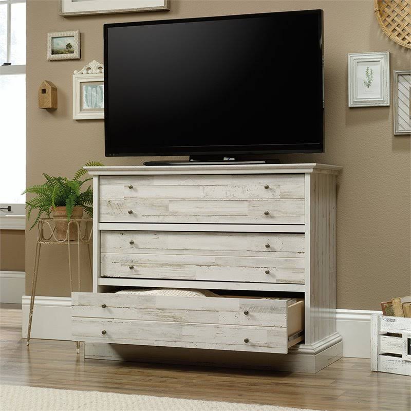 Sauder Barrister Lane 3-Drawer Chest - White Plank