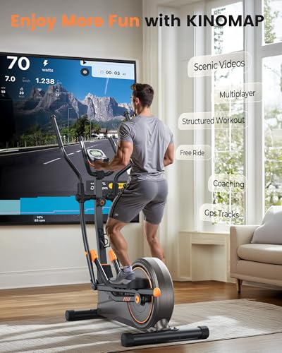 Niceday Elliptical Exercise Machine, Elliptical Machine for Home, Magnetic Elliptical Trainer with 15.5IN-19IN Stride, 16 Resistance Levels
