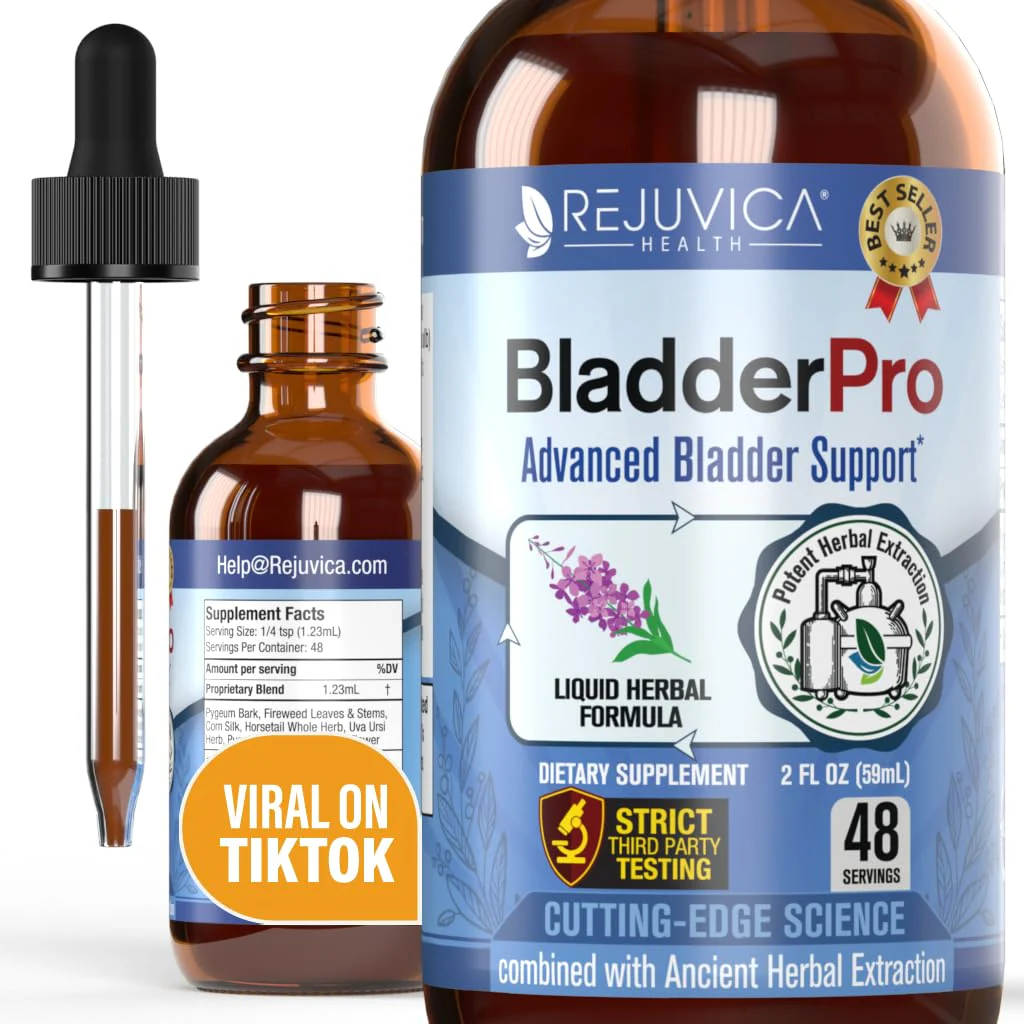 Rejuvica Health BladderPro for Men and Women - Bladder Support Supplement - Liquid Delivery for Better Absorption - Pumpkin Seed, Uva Ursi