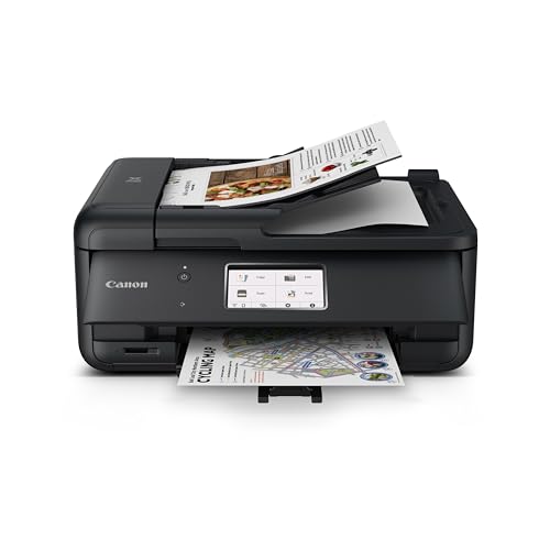 Canon PIXMA TR8620a - All-in-One Printer Home Office|Copier|Scanner|Fax|Auto Document Feeder | Photo, Document | Airprint (R), Android, Black