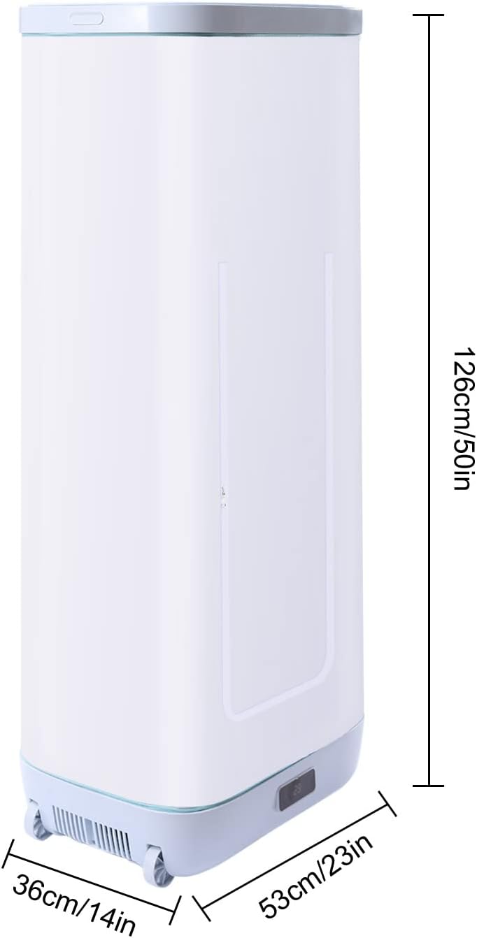 Mini Portable Clothes Dryer 850W Electric Wardrobe Dryer with Cloth Cover Compact Spaces Folding Clothes Dryer Machine for Home Apartments