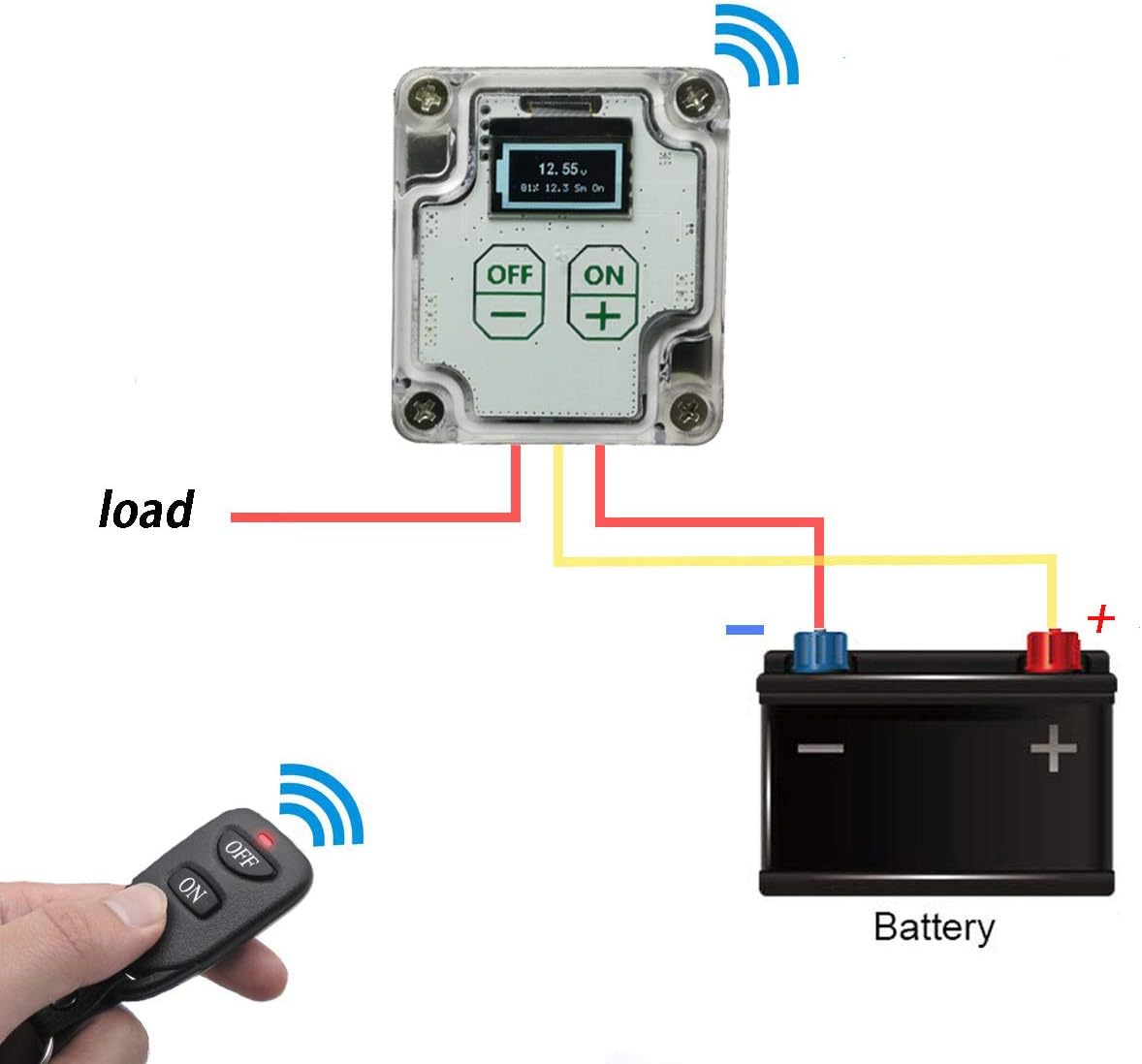 DC12V Remote Battery Disconnect Switch Auto On Off Kill Switch for Car, remote battery terminal,remote control relay,car battery switch&hellip;