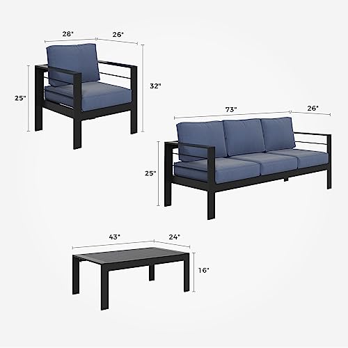 Solaste Aluminum Patio Furniture Set