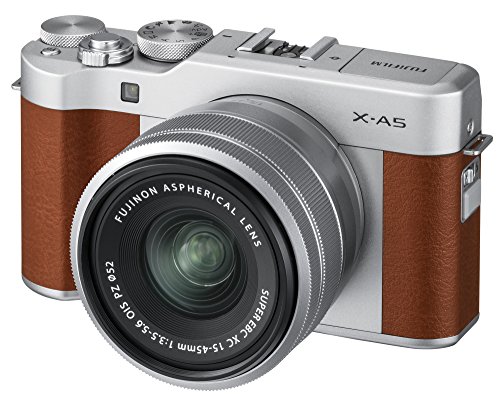 Fujifilm X-A5 Mirrorless Digital Camera w/XC15-45mmF3.5-5.6 OIS PZ Lens - Silver