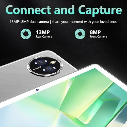 Android 14 Tablet 10 Inch, 4G Cellular Tablets, Octa-Core, 128GB Storage + 14(8+6)GB RAM/ 1TB Expandable, 5G WiFi, 8000mAh Battery, Bluetooth 5.0