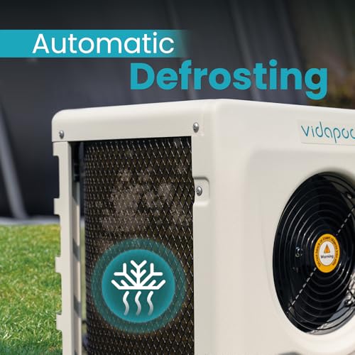16,000 BTU Swimming Pool Heat Pump Electric Pool Heater for Above Ground Pools Up to 6,000 Gallons,Heating and Cooling Pool Heater 120V