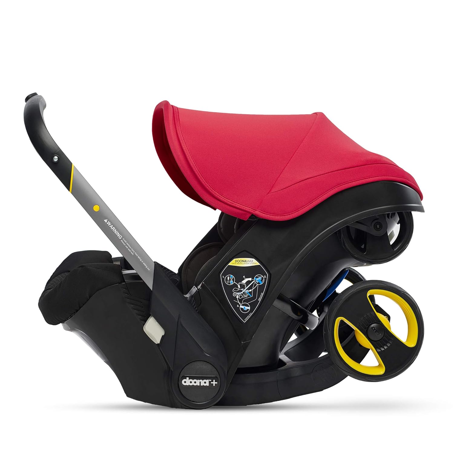 Doona Infant Car Seat & Latch Base - Car Seat to Stroller in Seconds - Nitro Black, US Version