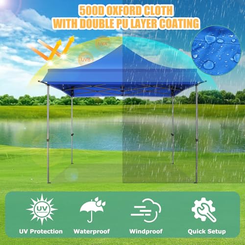 COBIZI 10x10 Pop Up Canopy Tent with Awning