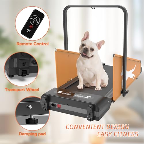 Dog Treadmill for Small Medium Dog, Pet Dog Running Machine Exercise Training Dogs with Remote Control, Indoor Dog Pacer with Pre-Set Exercise Program
