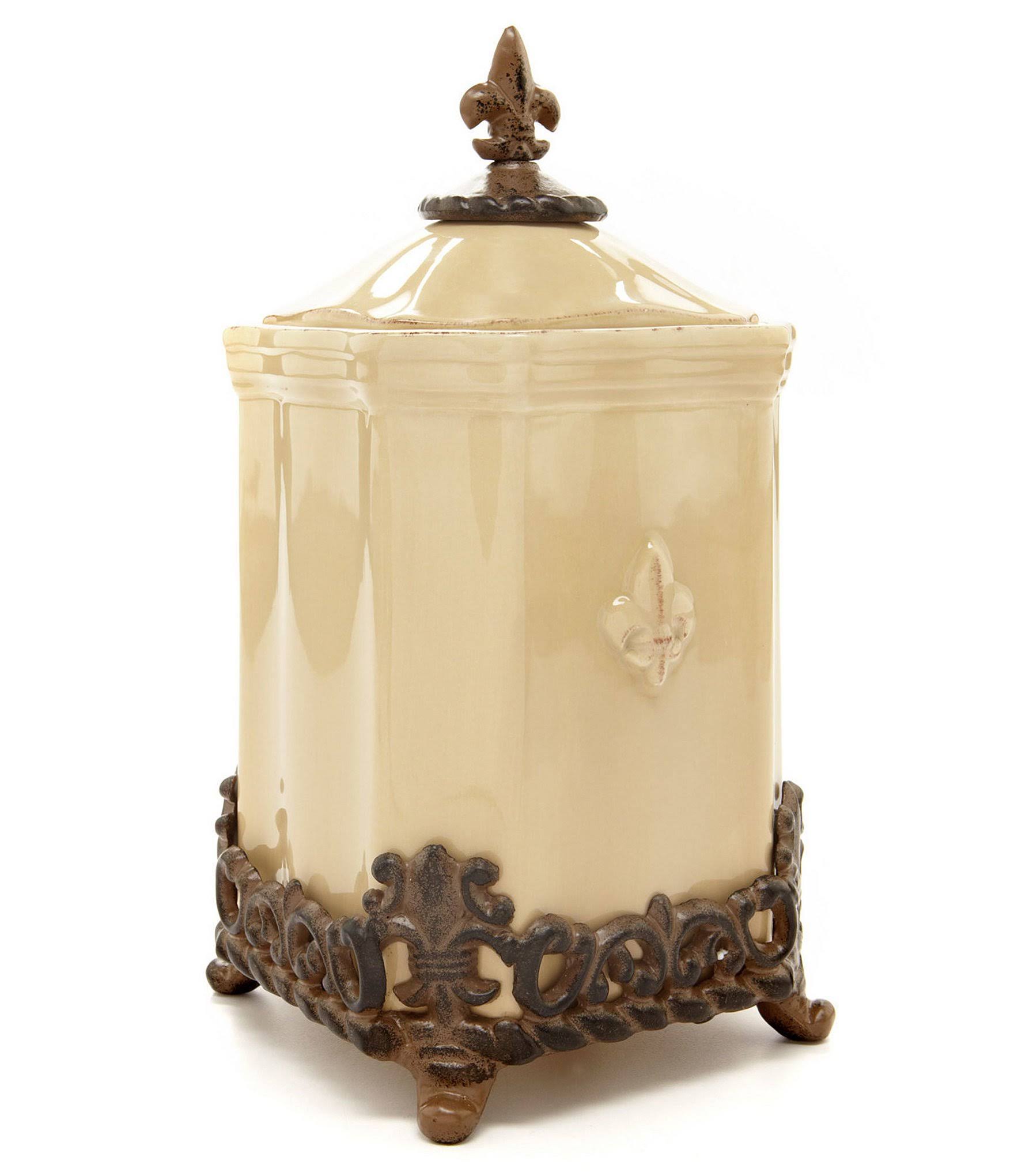 Artimino Fleur-de-lis Canister - Large