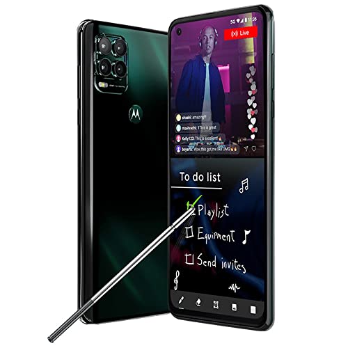 Motorola Moto G Stylus 5G | 2021 | 2-Day Battery | GSM Unlocked | Made for US 4/128GB | 48MP Camera | Cosmic Emerald (Renewed)