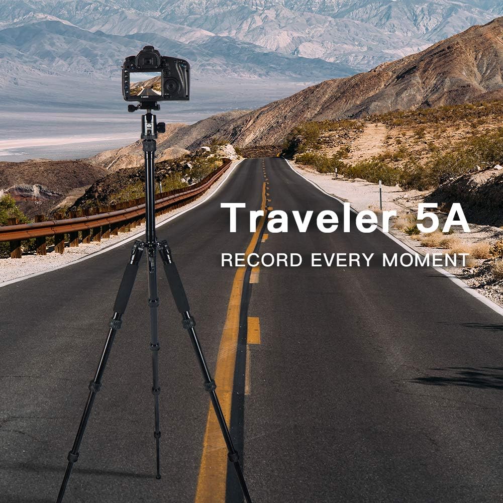 SIRUI Compact Traveler 5A DLSR Travel Tripod with 360° Panorama Ball Head (Aluminum 5A)
