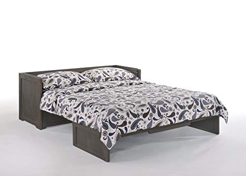NIGHT & DAY Furniture Murphy Cube Cabinet Bed (White, Queen)