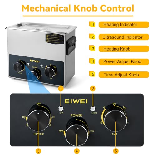 3L Ultrasonic Cleaner, One-Touch Cleaning, Heating, Dual-Frequency, Sweep Frequency, Touch Ultrasonic Cleaning Machine for Labs,Carburetor,Jewelry