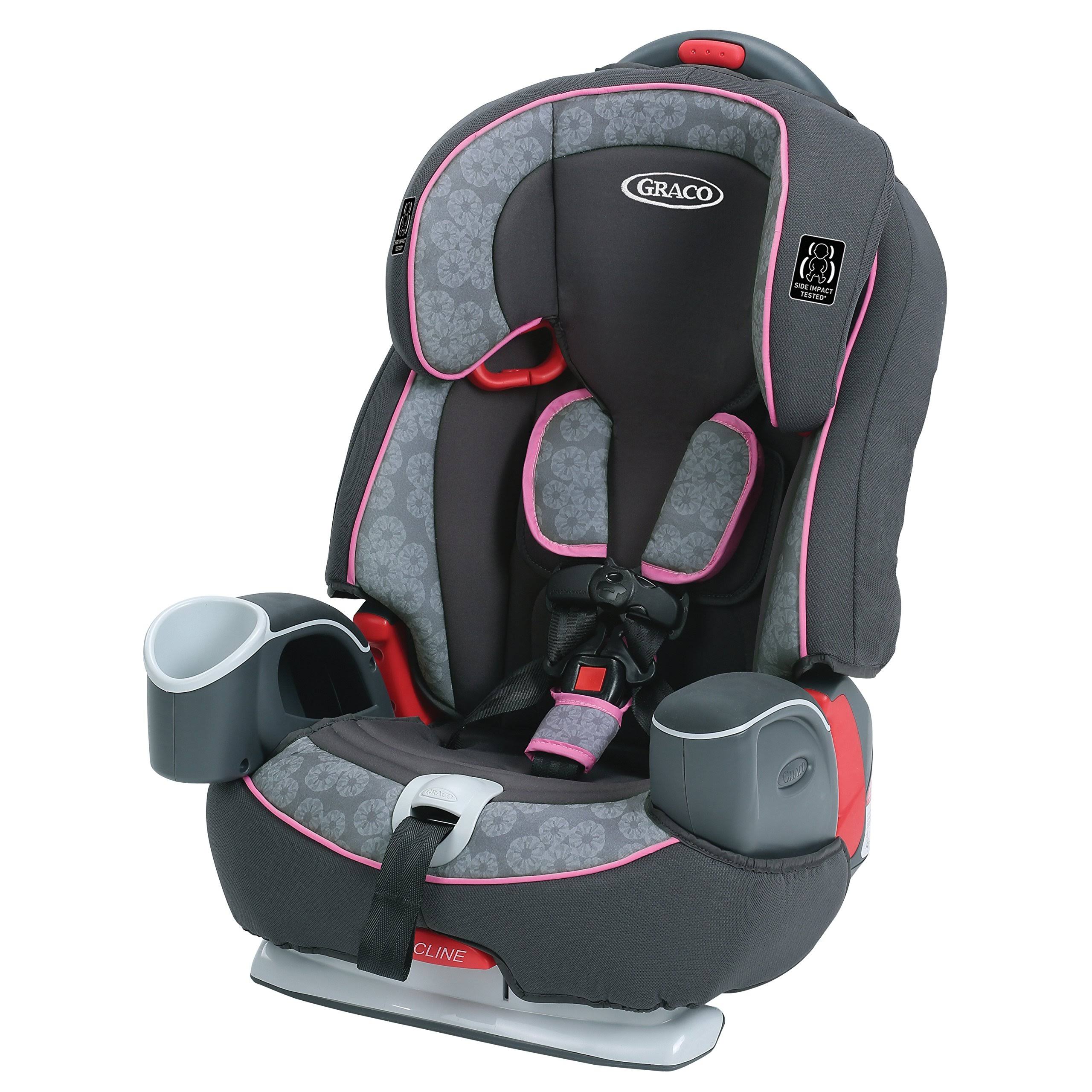 Graco Nautilus 65 3-in-1 Harness Booster Car Seat, Gray/Pink