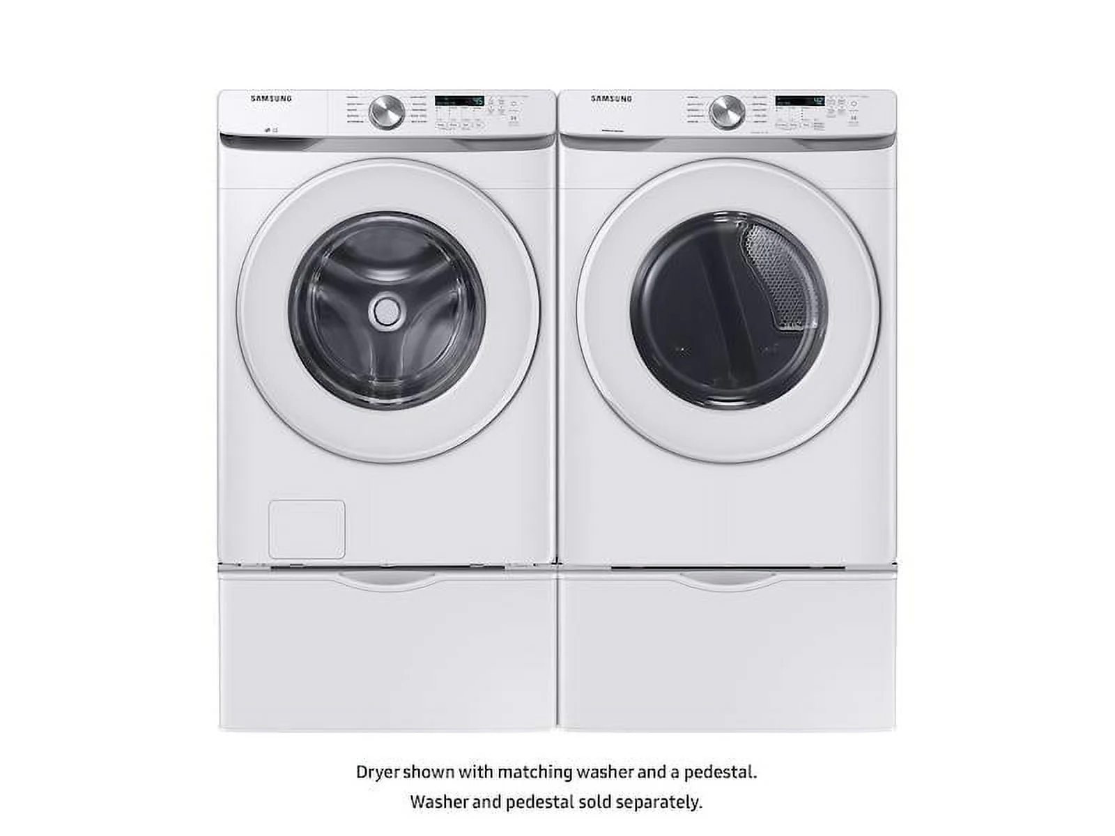 SAMSUNG DVE45T6000W 7.5 cu. ft. Electric Dryer with Sensor Dry in White