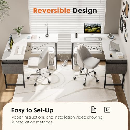 Sweetcrispy L Shaped Computer Desk