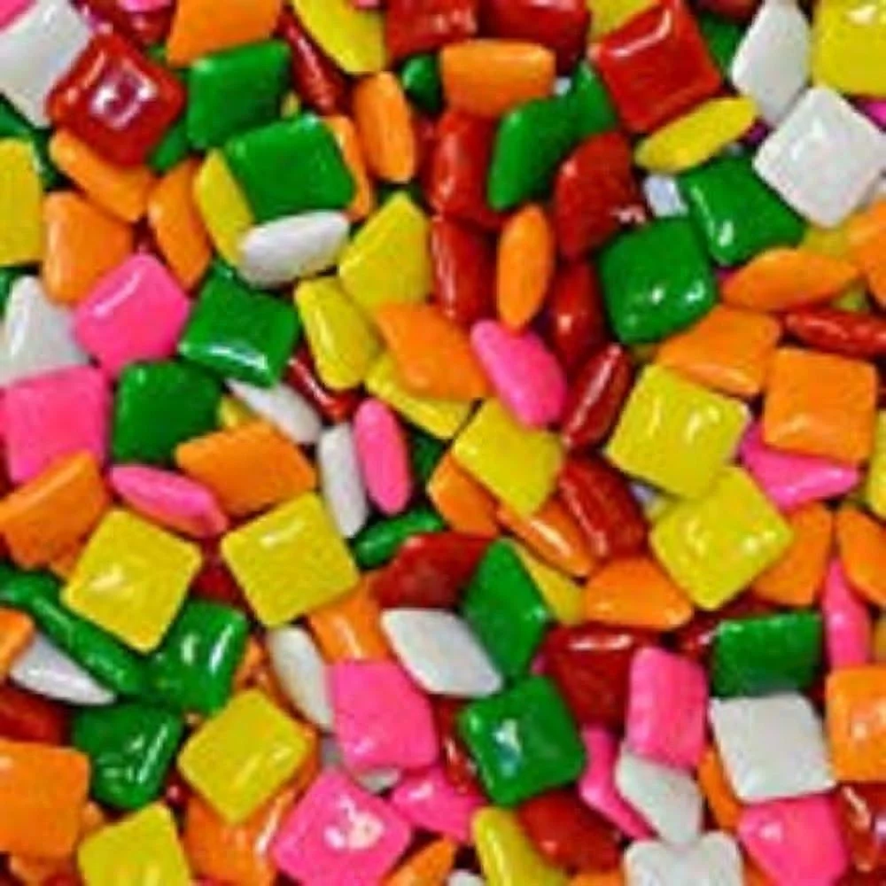 3LB ASSORTED 1000 CHICLE CHICLET CHICKLET GUM VENDING MACHINE BULK GUMBALL CANDY - Curated Treasures Market