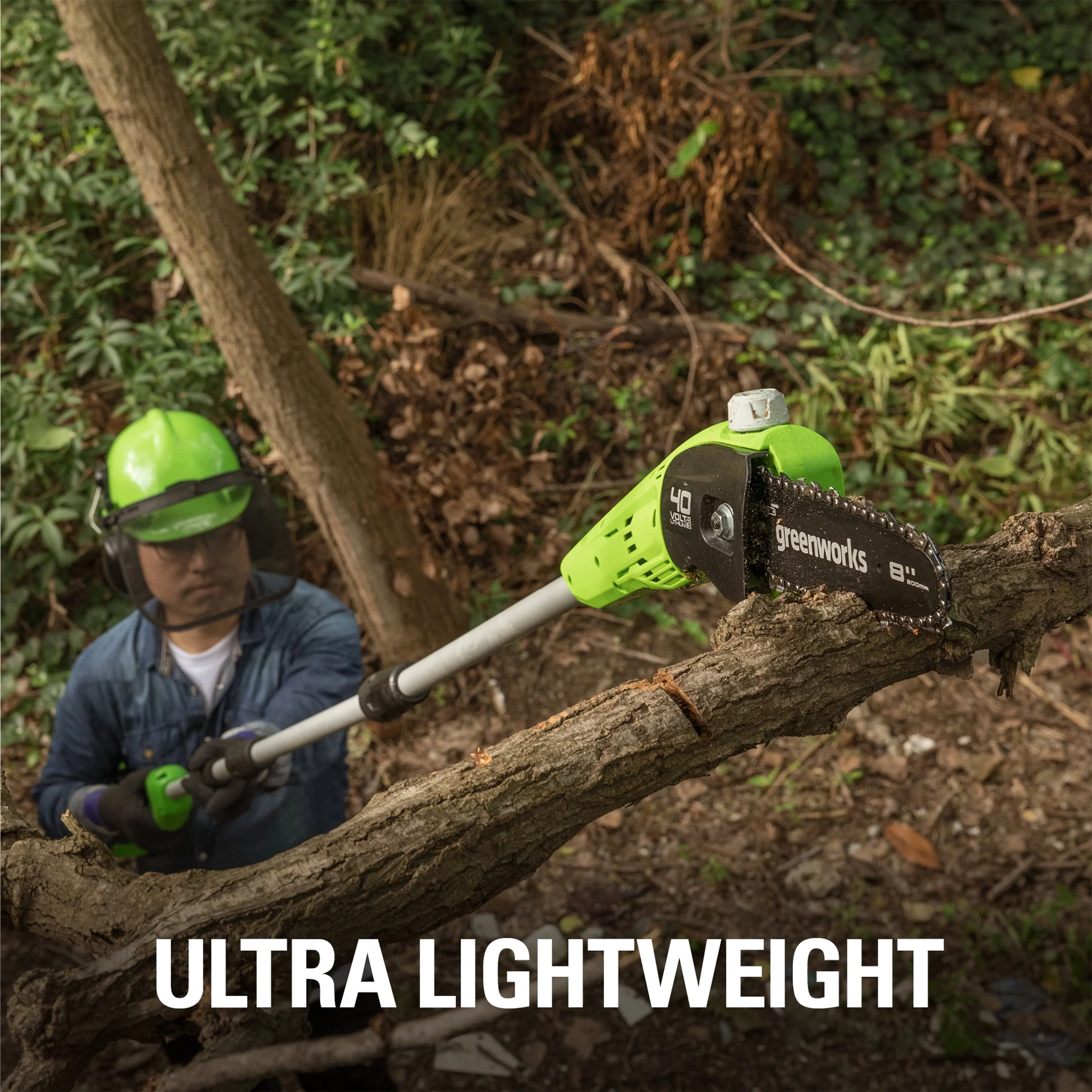 Greenworks 40V 8 Cordless Pole Saw with 2.0 Ah Battery and Charger Gen II 1403702