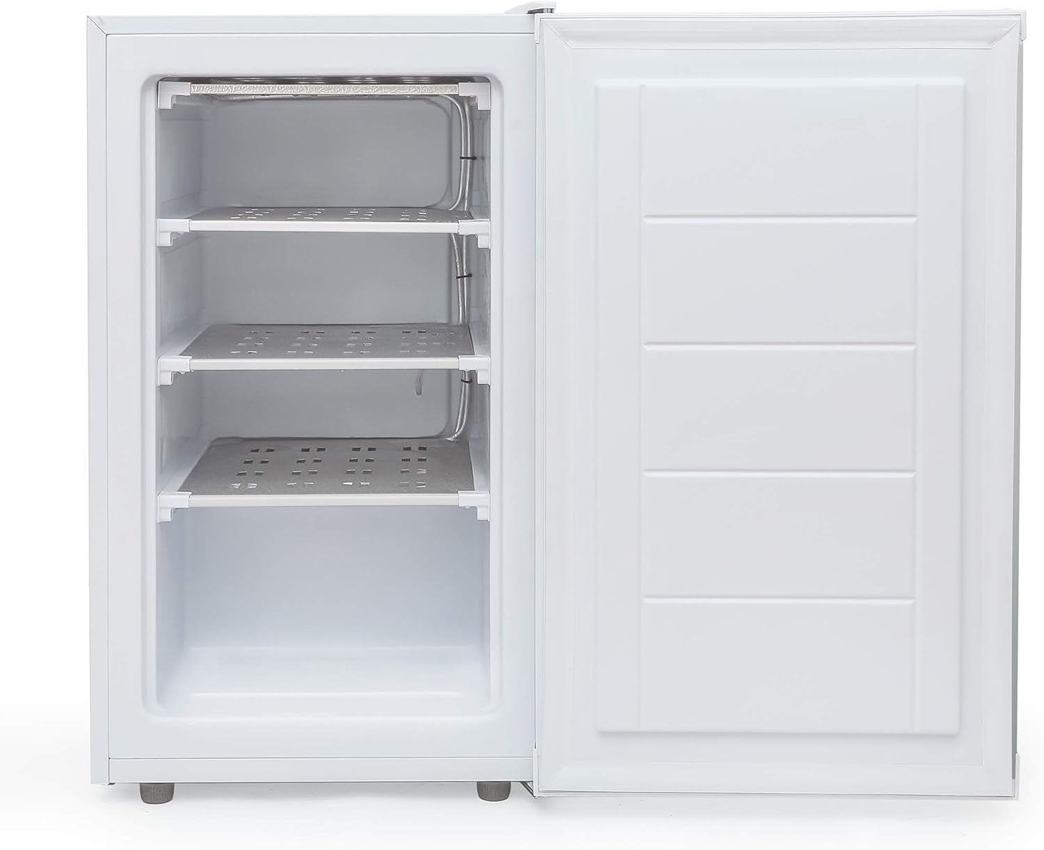 Commercial Cool Upright Freezer, Stand Up Freezer 2.8 Cu Ft with Reversible Door, White with VCM Door - Smart Home Appliances