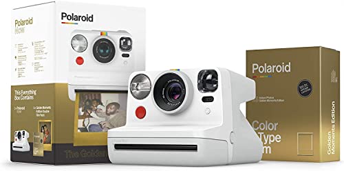 Polaroid Originals Now I-Type Instant Camera and Film Bundle - Everything Box Black (6026)