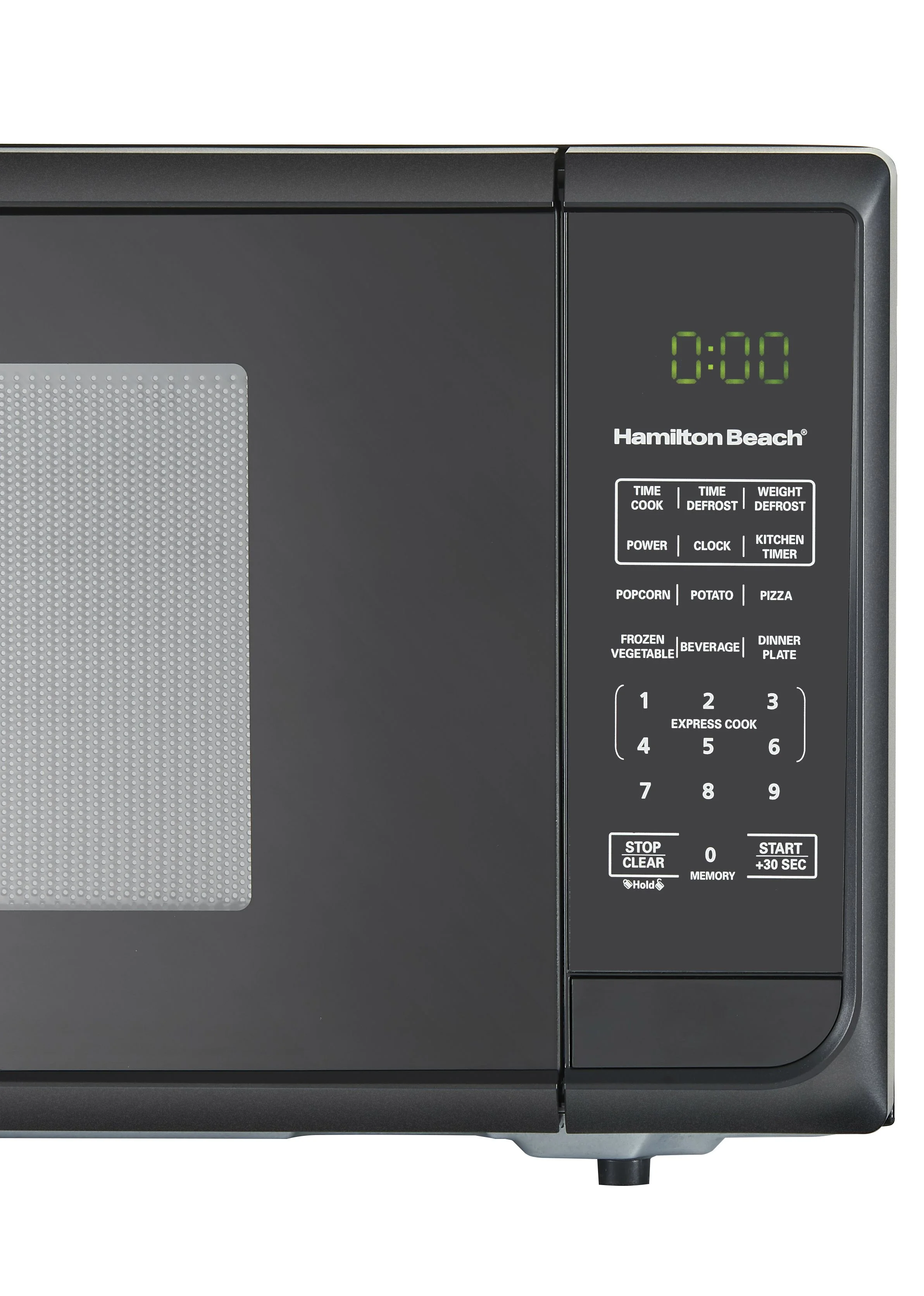 Hamilton Beach 0.9 Cu. ft. Matte Black Microwave Oven