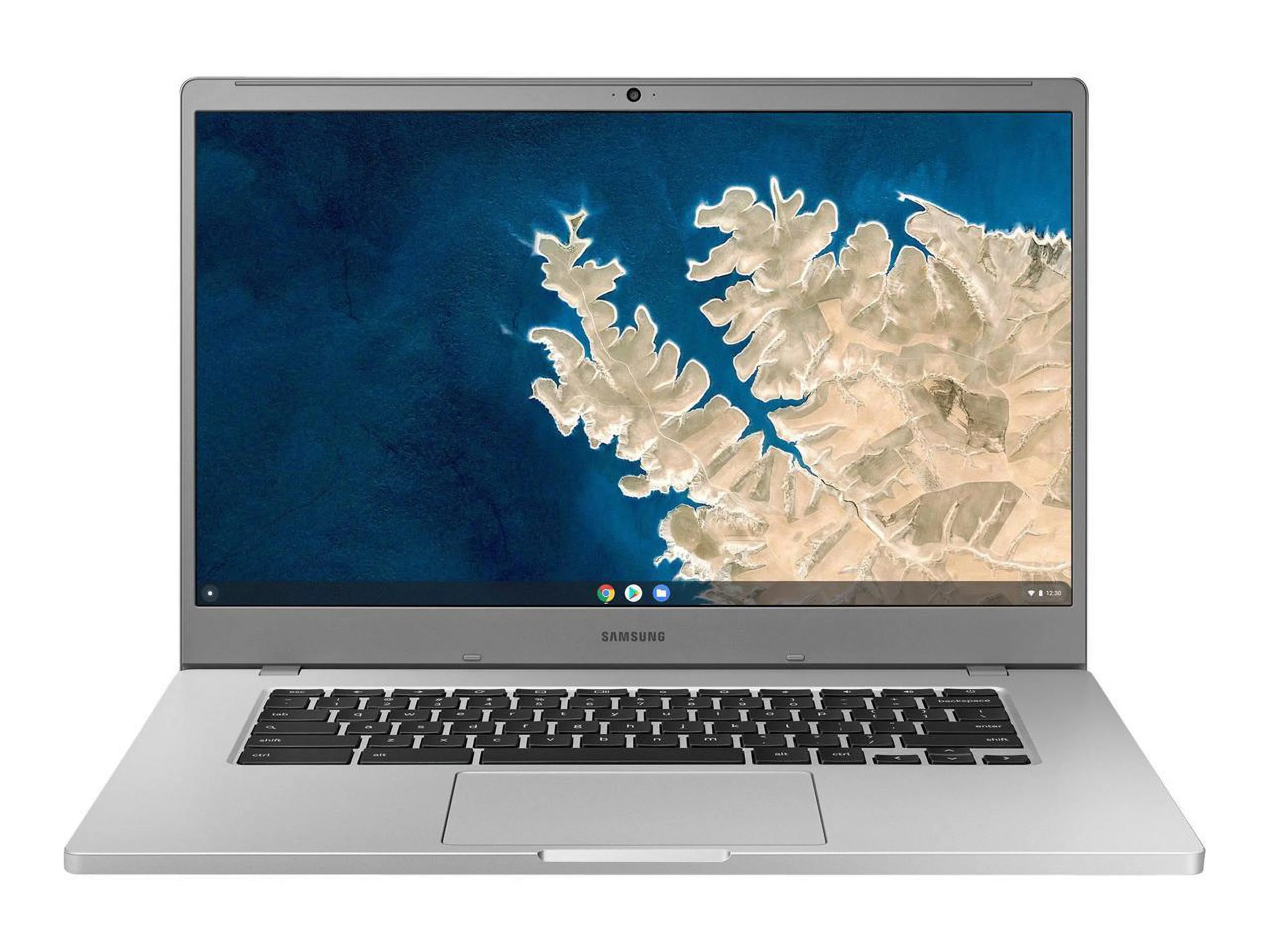 Samsung Chromebook 4 + (2021 Model) 15.6" Intel UHD Graphics 600, Intel Celeron Processor N4020, 4GB, 32GB| Wi-Fi -(XE350XBA-KA1US), Silver