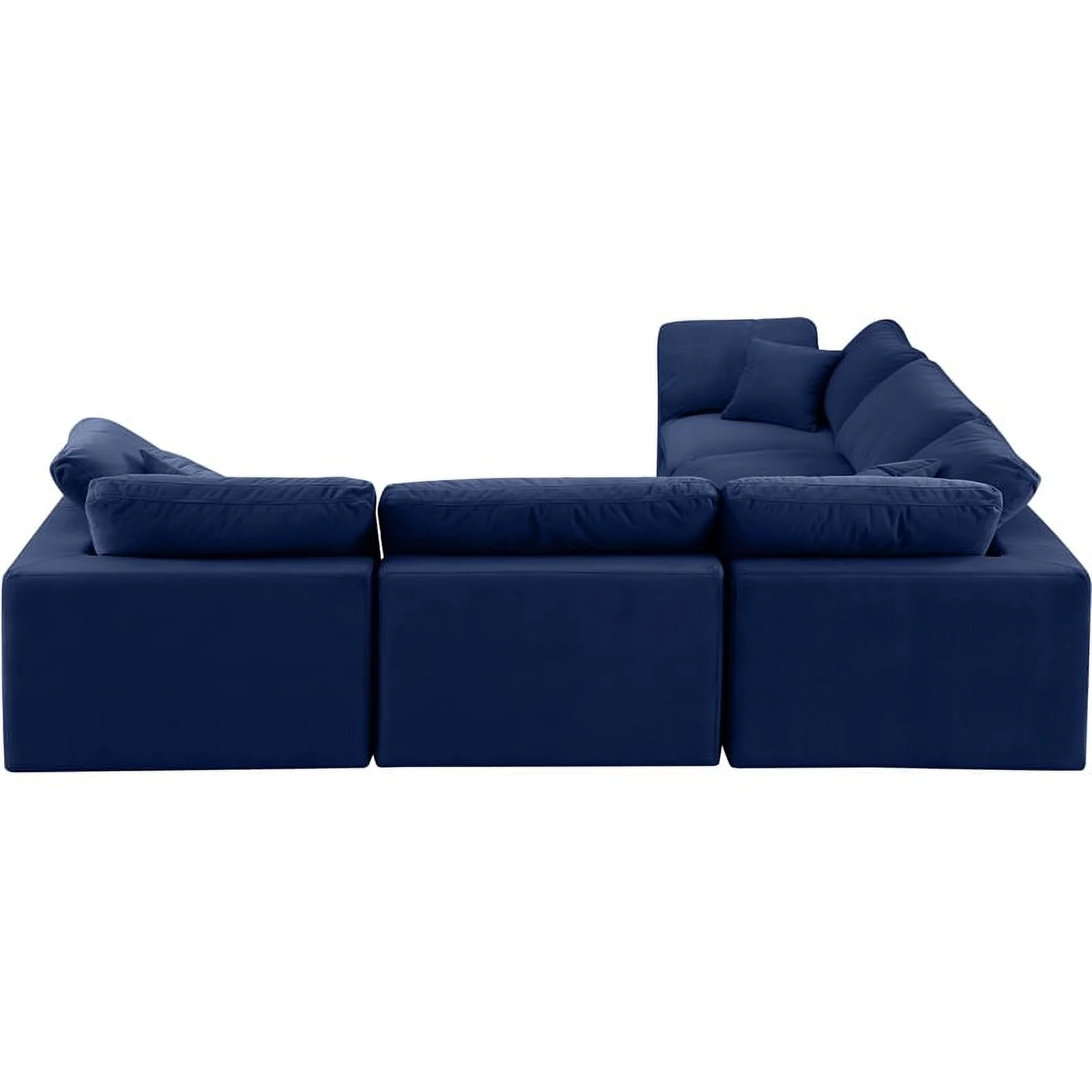 Meridian Furniture Comfy Navy Velvet Modular Sectional