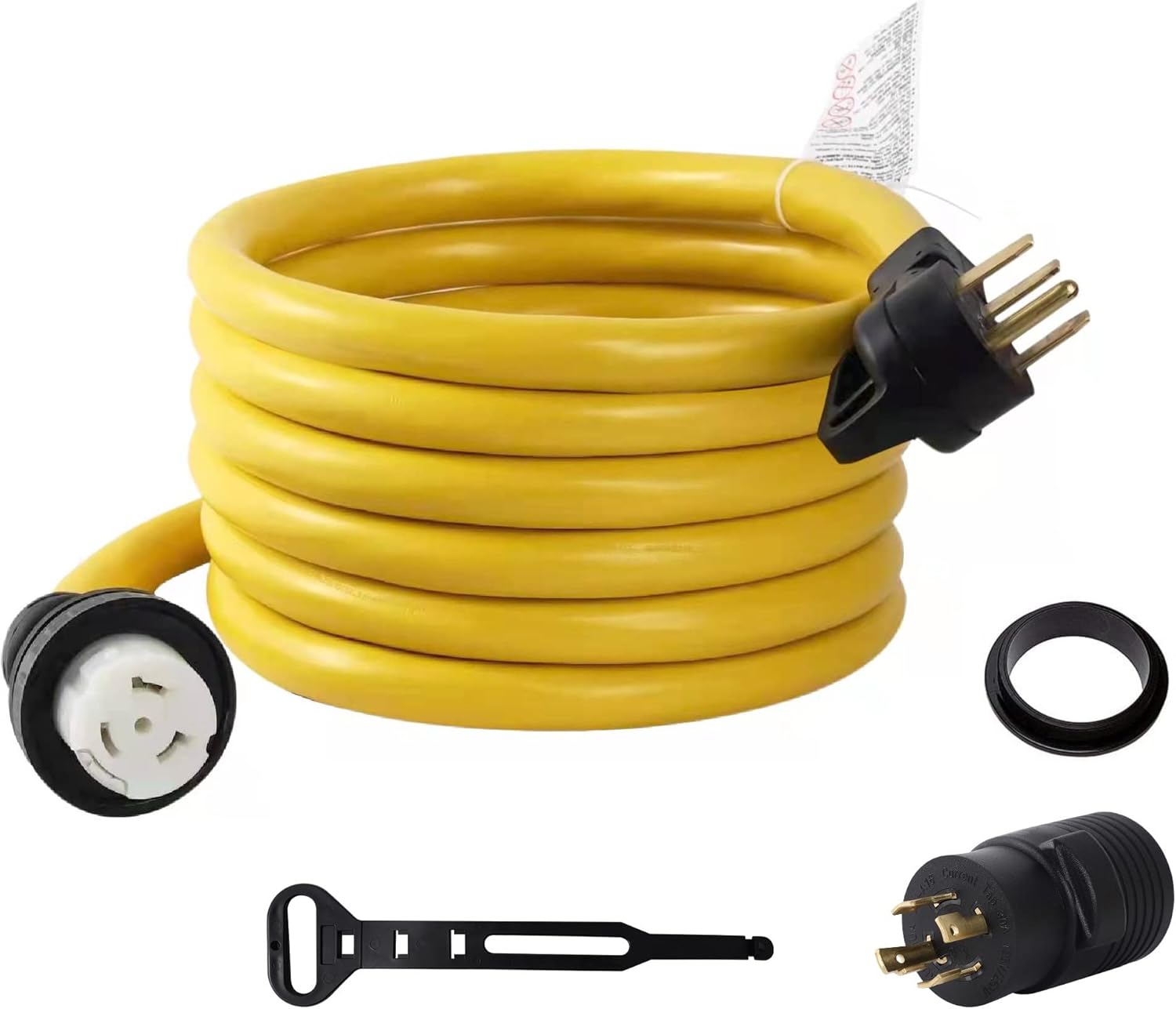10FT 14-50P to SS2-50R 120V/240V 50 Amp Stow W/L14-30P to 14-50R Power Cord Adapter Combo Kit 4 Prong Male to 4 Prong Twist Lock Receptacle Generator