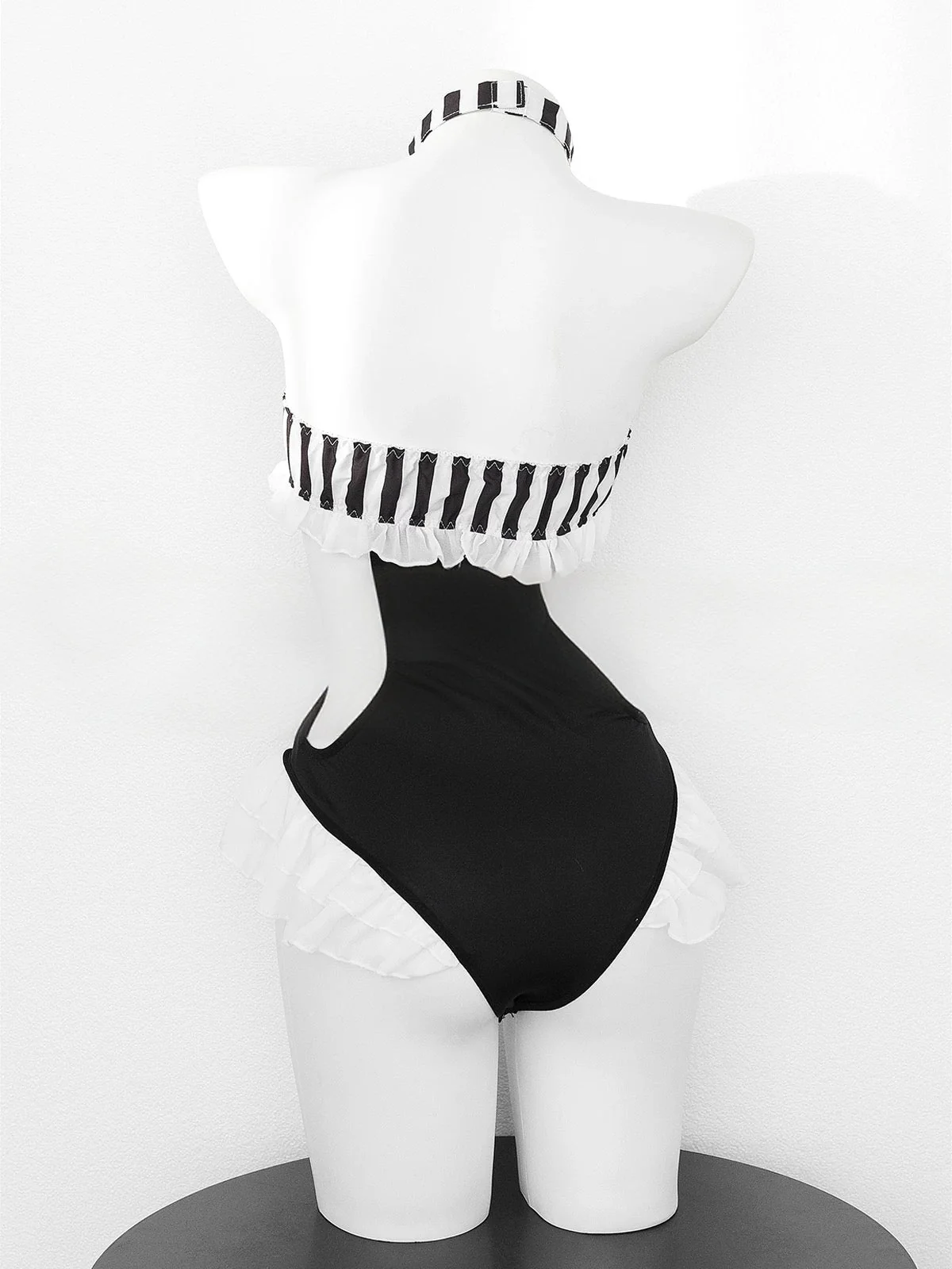 'White Rabbit' Wonderland Halloween Striped Bunny Ear Costume Set