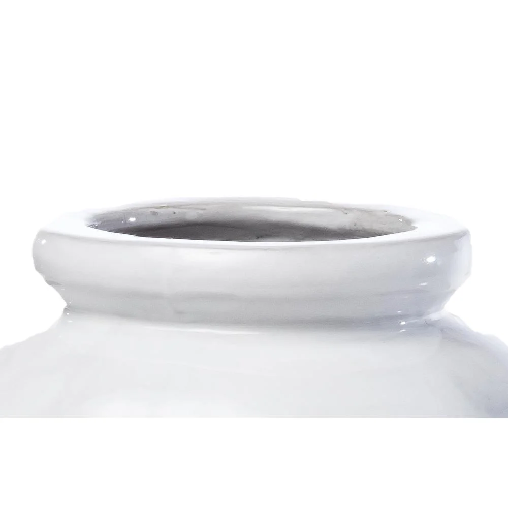 Alfresco Home 8 Pocket Ceramic Strawberry Planter in White