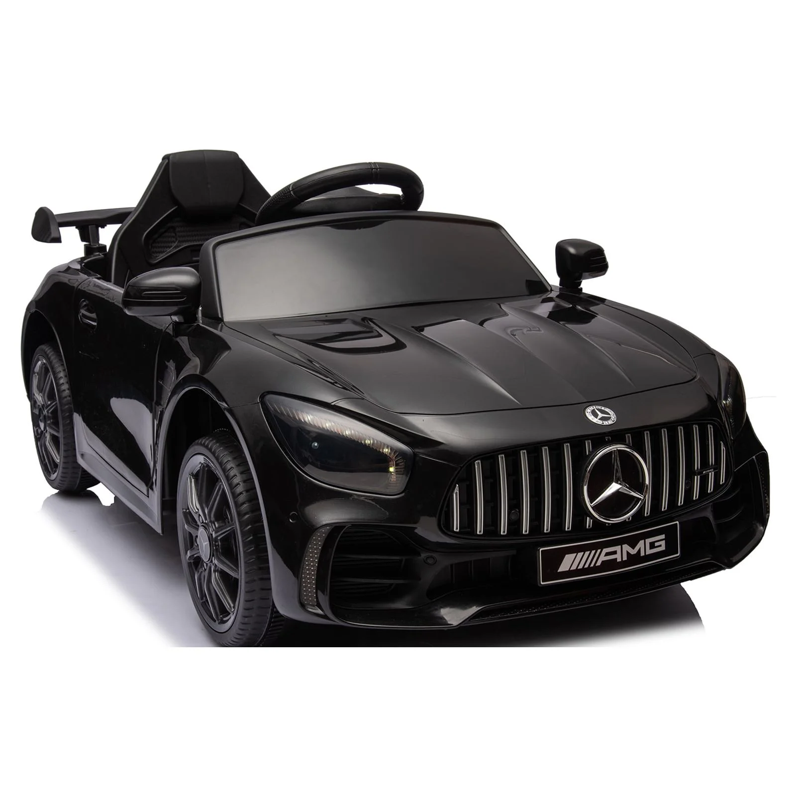Kids Electric Ride On 12V Licensed Mercedes Benz Battery Powered Car, Ride on Toy with Remote Control, 3 Speeds, LED Light, Music, USB/AUX Port