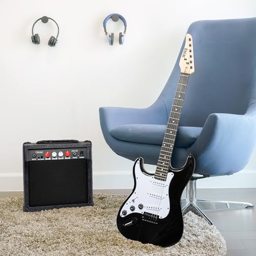 LyxPro Electric Guitar 39" inch Complete Beginner Starter kit Full Size with 20w Amp, Package Includes All Accessories, Digital Tuner, Strings, Picks