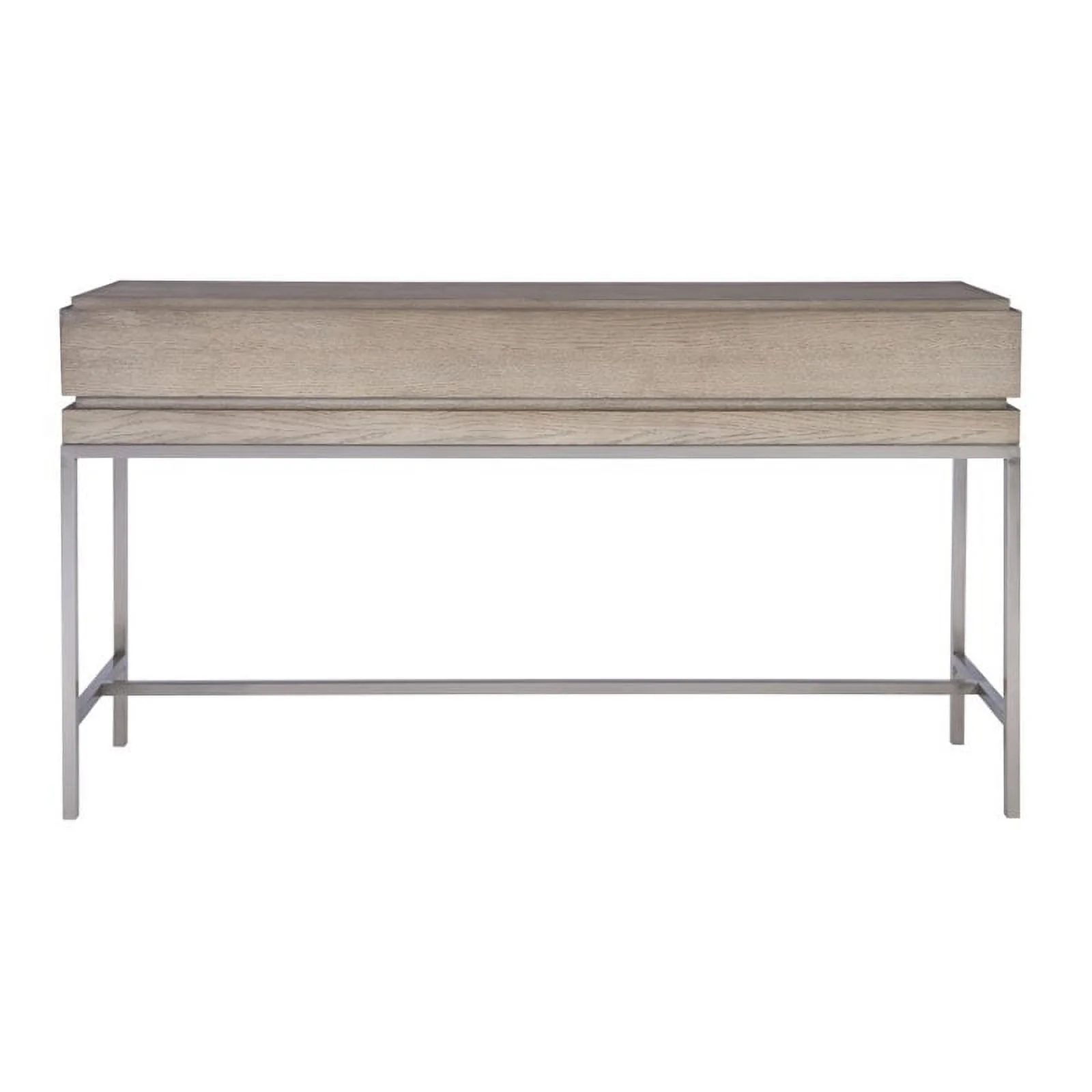 Allora Modern Oak Console Table in Mushroom Gray