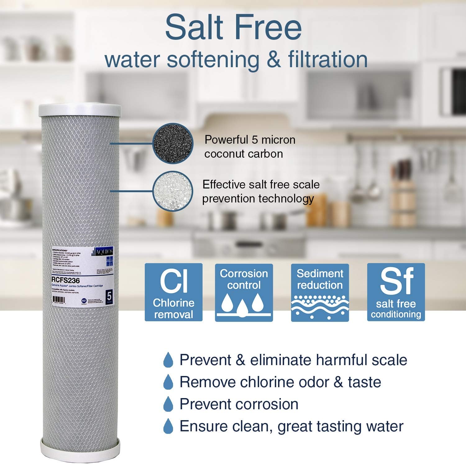Aquios&reg; OEM RCFS236 Jumbo Water Softener/Filtration Replacement Cartridge