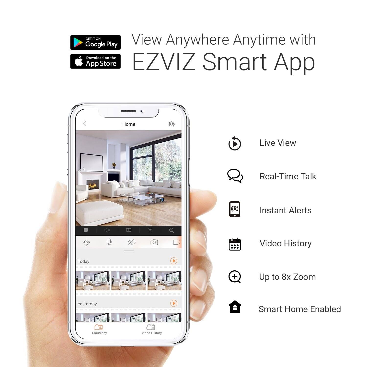 EZVIZ LC1C Smart Flood Light Camera