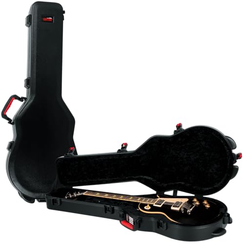 Gator Cases Molded Flight Case for Strat/Tele Style Electric Guitars with TSA Approved Locking Latch, (GTSA-GTRELEC)