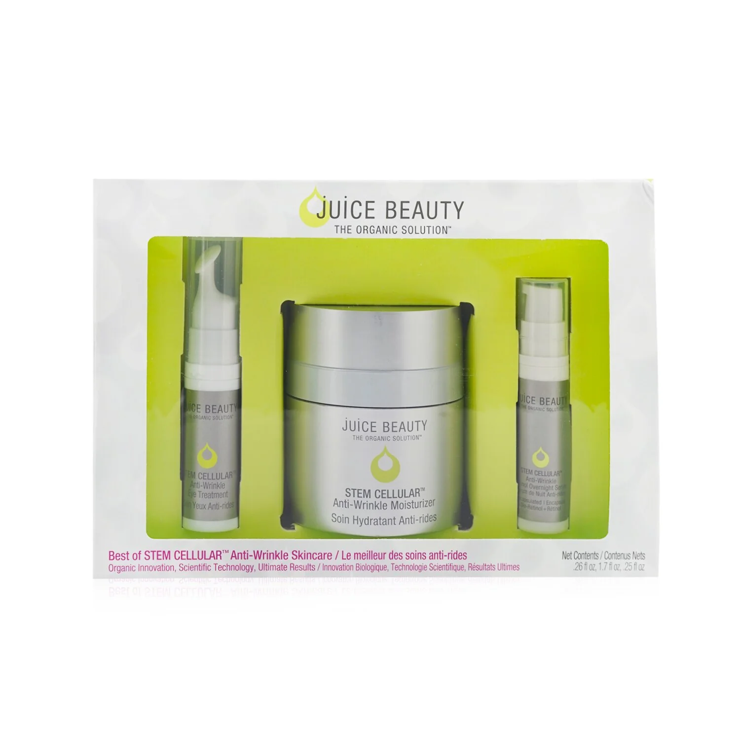 Juice Beauty Best Of Stem Cellular Set Anti-Wrinkle Skincare 3pcs
