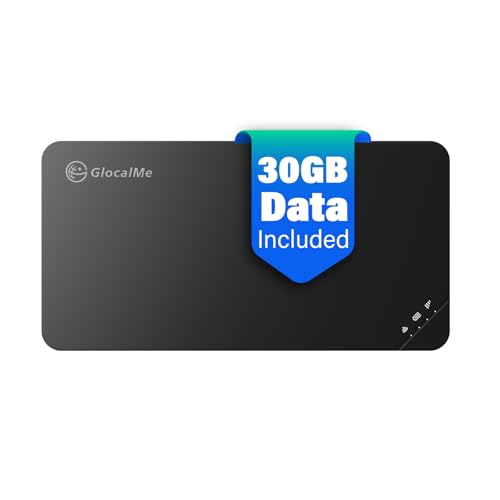 GlocalMe U3 4G LTE Mobile Hotspot, Portable WiFi Hotspot for Travel in 200+ Countries, No SIM Card Needed
