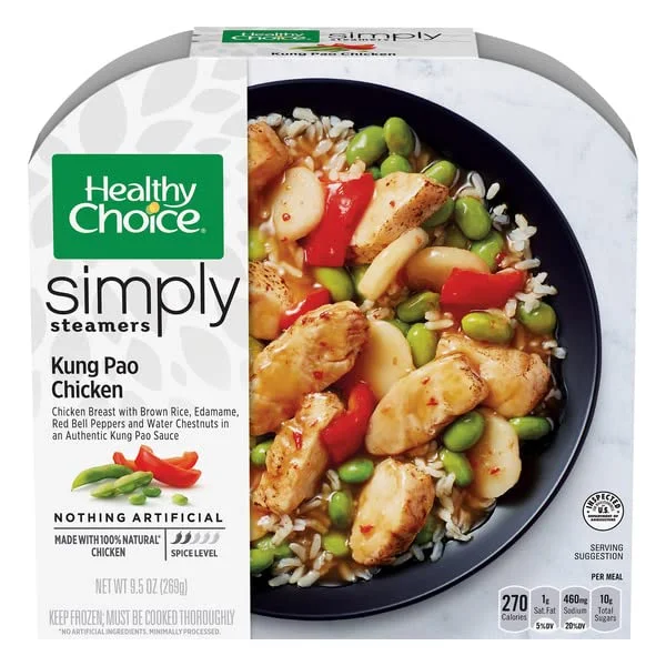 Healthy Choice Frozen Meals Variety Pack - Healthy Choice Sesame Chicken - Spicy Chicken General Tso's - Chicken Margherita with Balsamic