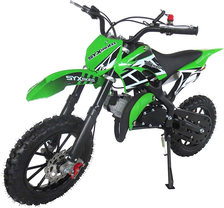SYX MOTO Kids Dirt Bike Holeshot 50cc Gas Power Mini Dirt Bike Pit Bike Fully Automatic Transmission