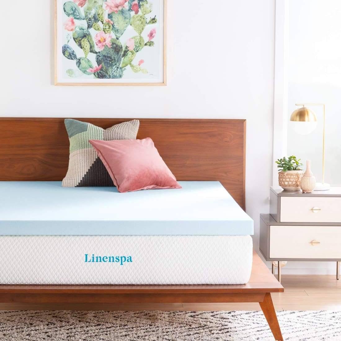 Linenspa 3 inch Gel Infused Memory Foam Mattress Topper - Twin XL