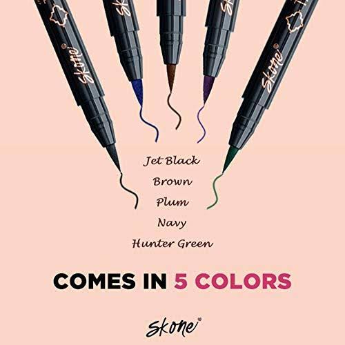 Skone Insanely Intense Tattooed Eyeliner - Smudge Proof, Sweat Proof, 5 PC (Jet