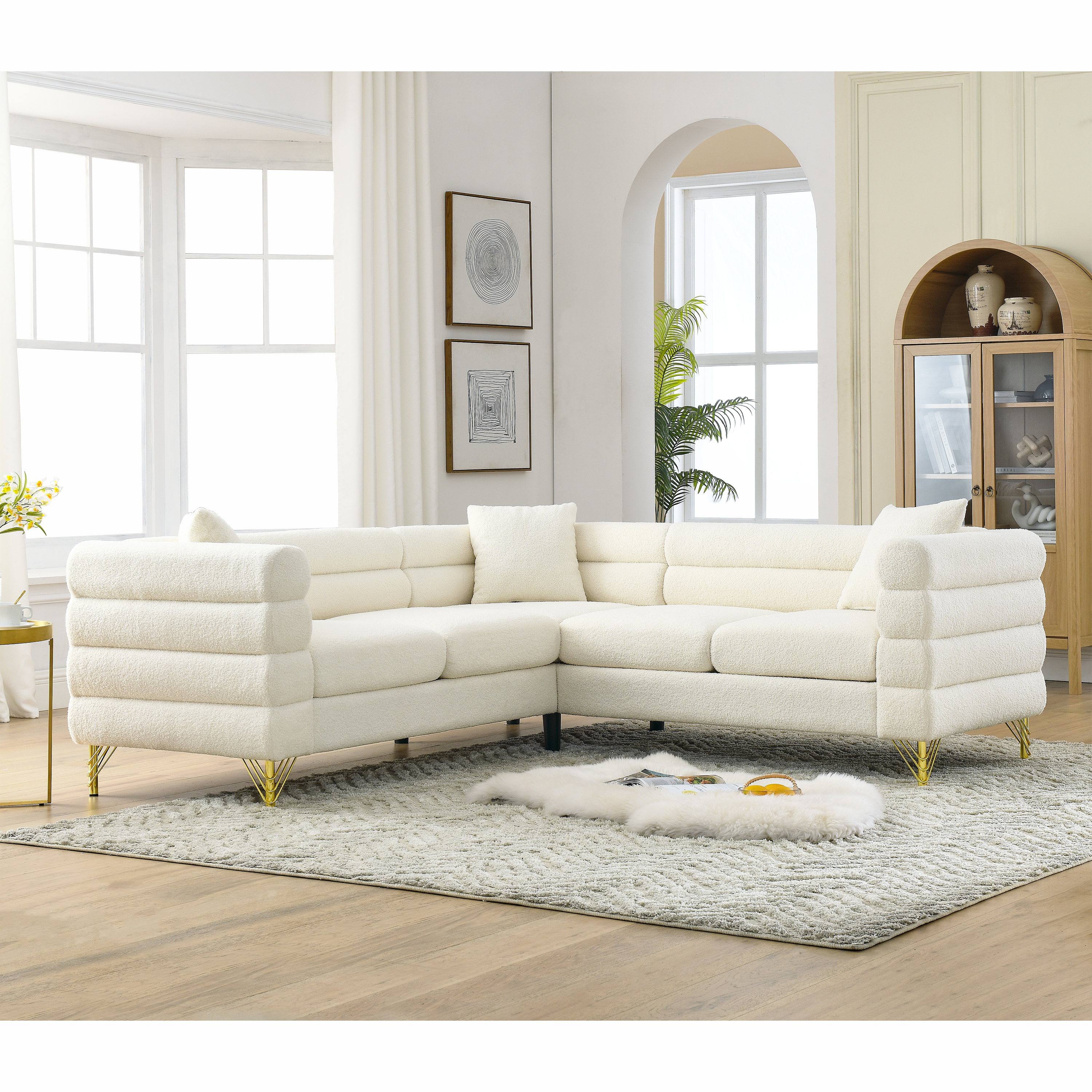 Modern L-Shaped Sectional Sofa Cover - Upgrade Your Space