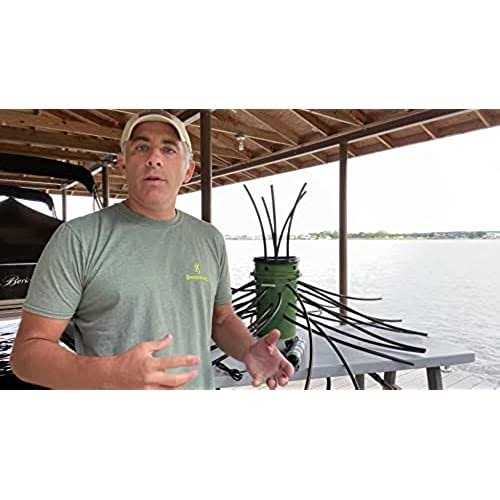 Green Blob Outdoors Fish ‘n A Barrel Artificial Fish Habitat Tree for Ponds